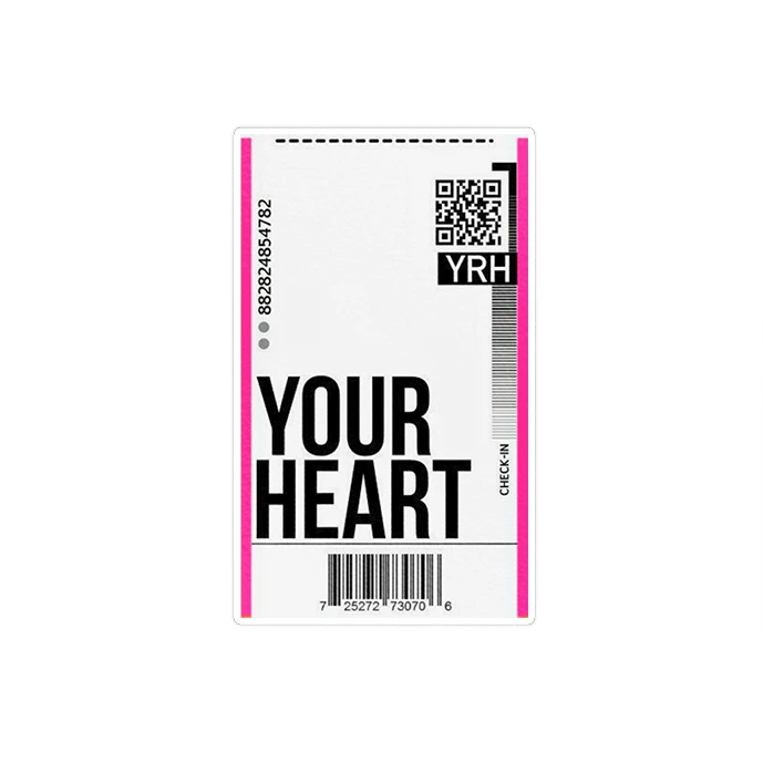 استیکر لپ تاپ ماسا دیزاین طرح YOUR HEART مدل STK1683