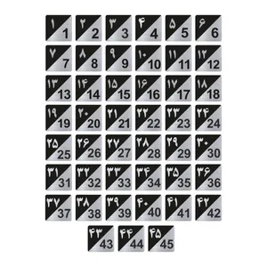 تابلو راهنما طرح پلاک اعداد مدل GNS1545 مجموعه 45 عددی