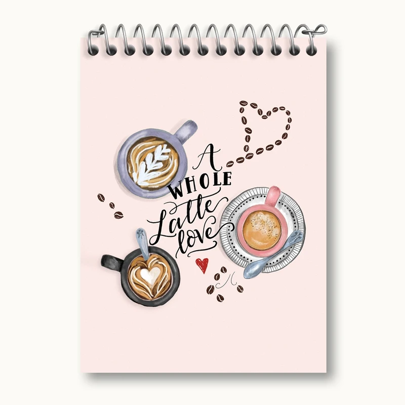 دفتر یادداشت 50 برگ خندالو مدل کافی شاپ قهوه کد 27537