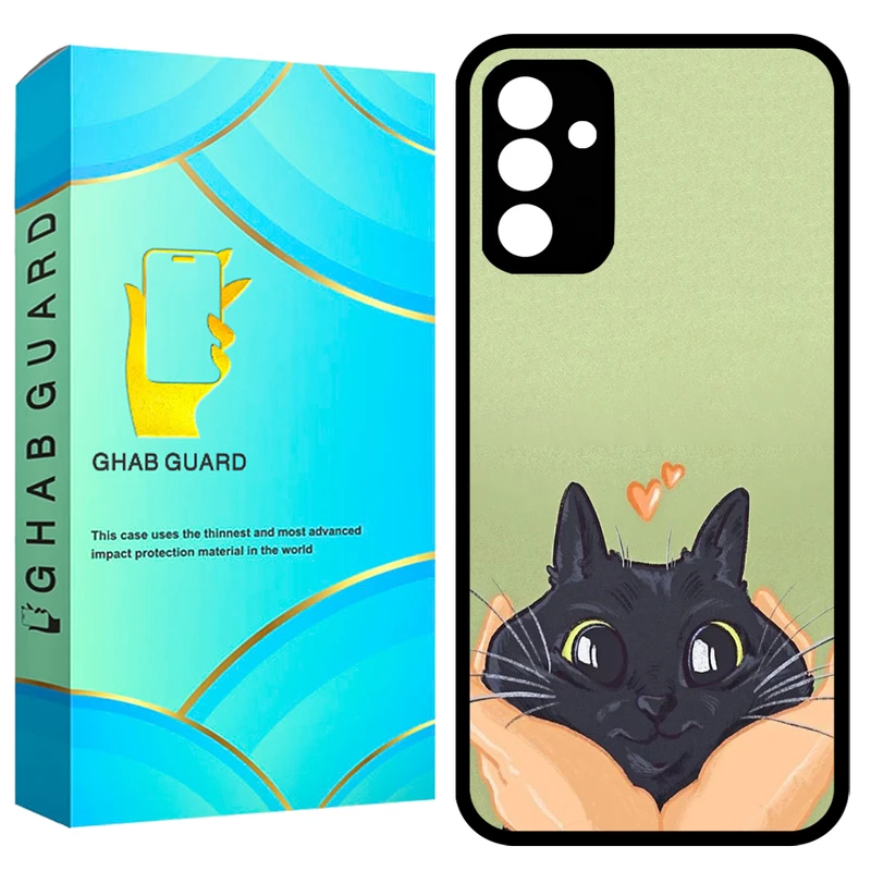 کاور قاب گارد طرح گربه مدل GCHPA34 مناسب برای گوشی موبایل سامسونگ Galaxy A34 5G