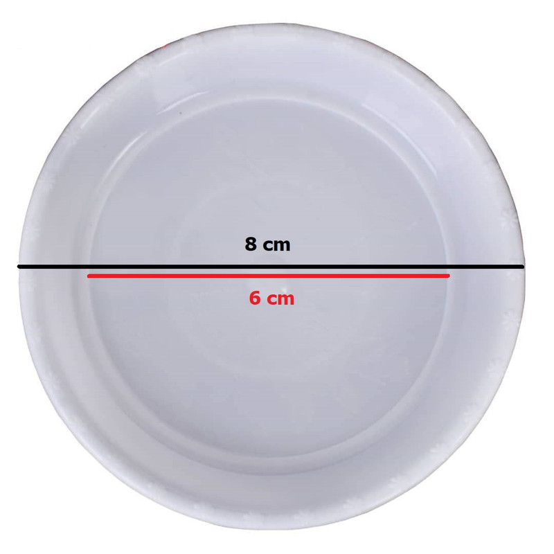 زیرگلدانی مدل p1 - 8 cm (6) بسته 3 عددی