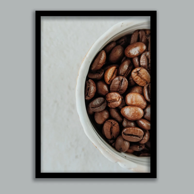 تابلو مدل آشپزخانه طرح دانه های قهوه کد LA-G10342-2