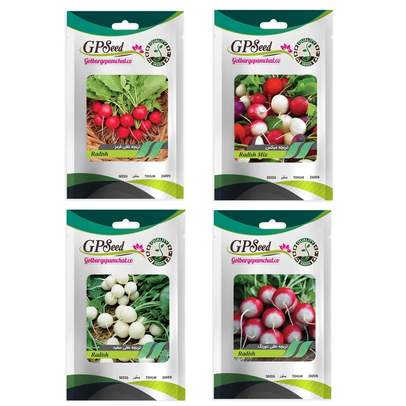 بذر تربچه گلبرگ پامچال کد G-P-GP-04 مجموعه 4 عددی