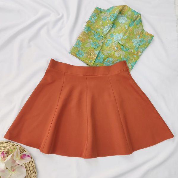 دامن زنانه ال سون مدل چین دار کد PH793 به همراه جوراب -  - 9