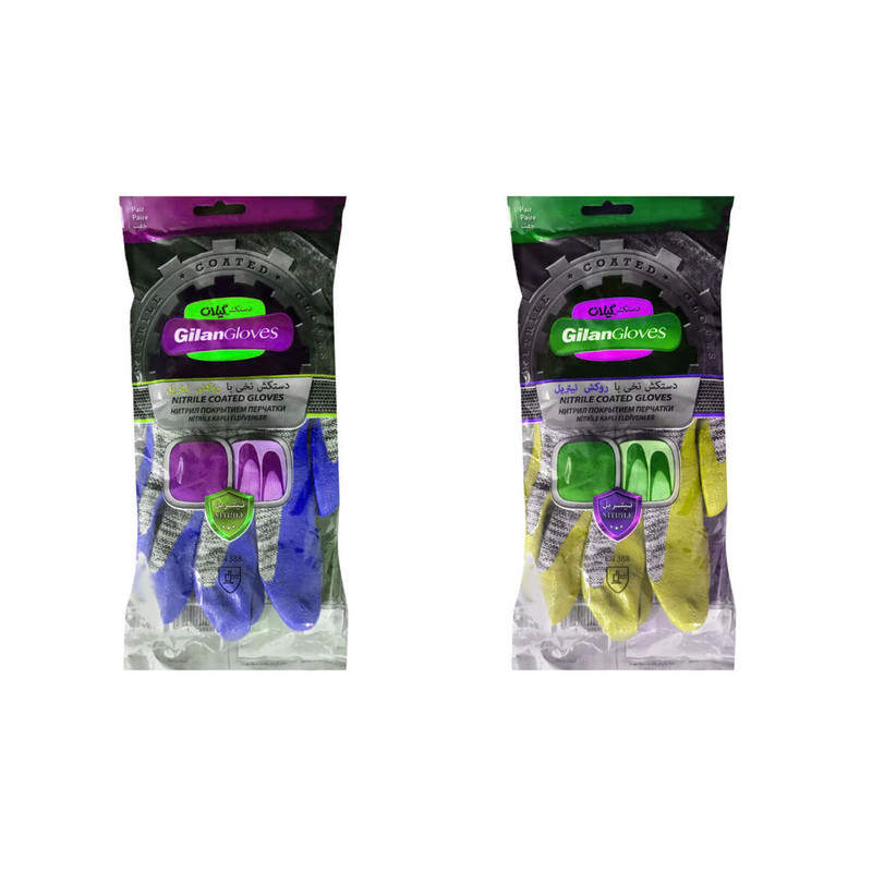 دستکش ایمنی  دستکش گیلان مدل LSN22 مجموعه دو عدی