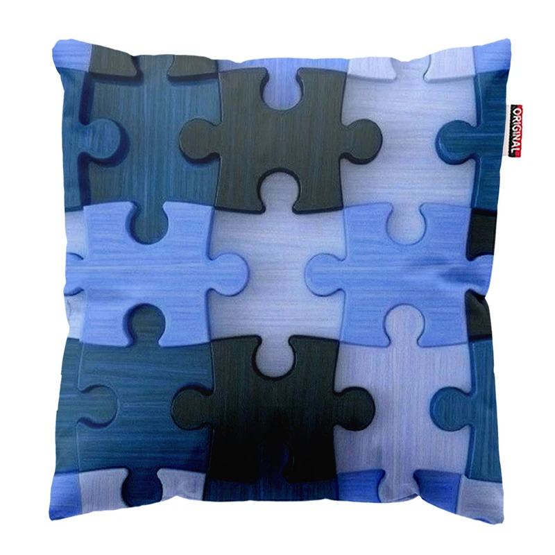 کوسن پاد آفرین طرح پازل کد 3236 سایز 30*30 سانتی متر