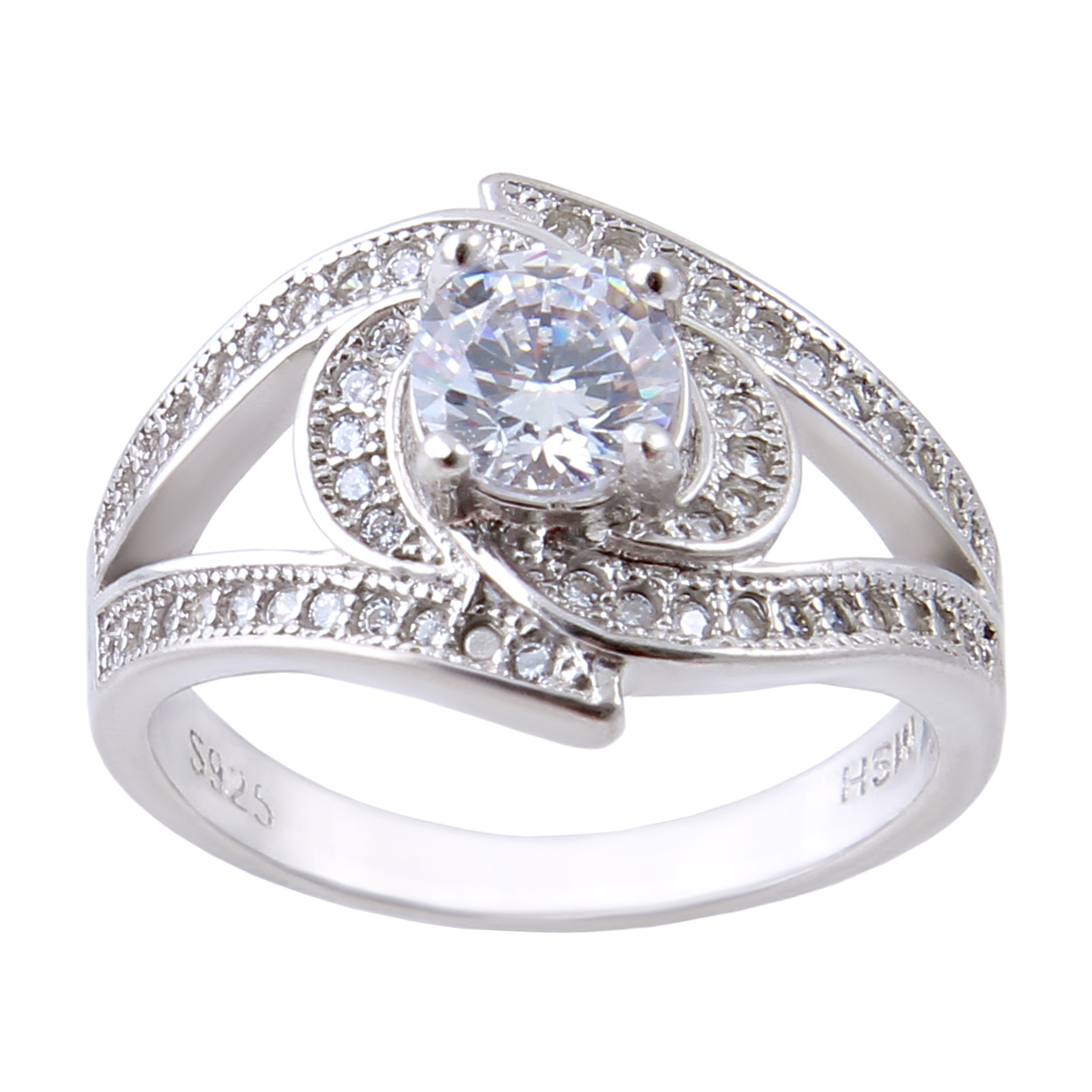     انگشتر نقره زنانه بازرگانی میلادی کد AWR-389