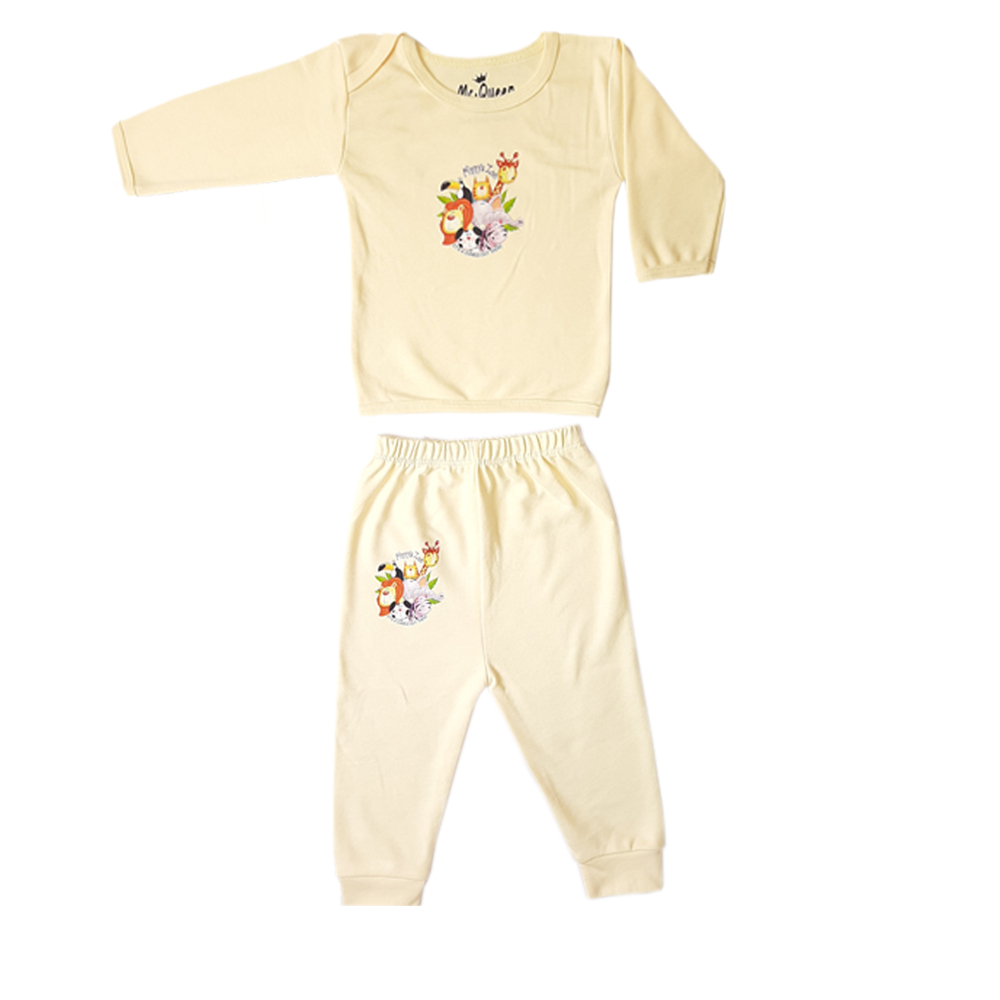 ست تی شرت و شلوار نوزادی مدل مک کویین کد 035 Baby
