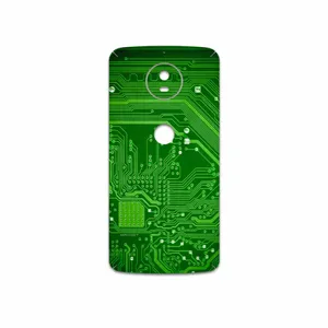 MAHOOT Green Printed Circuit Board Cover Sticker for Motorola Moto G5S