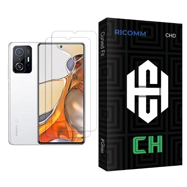 محافظ صفحه نمایش ریکام مدل CH Glass MIX002 مناسب برای گوشی موبایل شیائومی 11T Pro بسته دو عددی