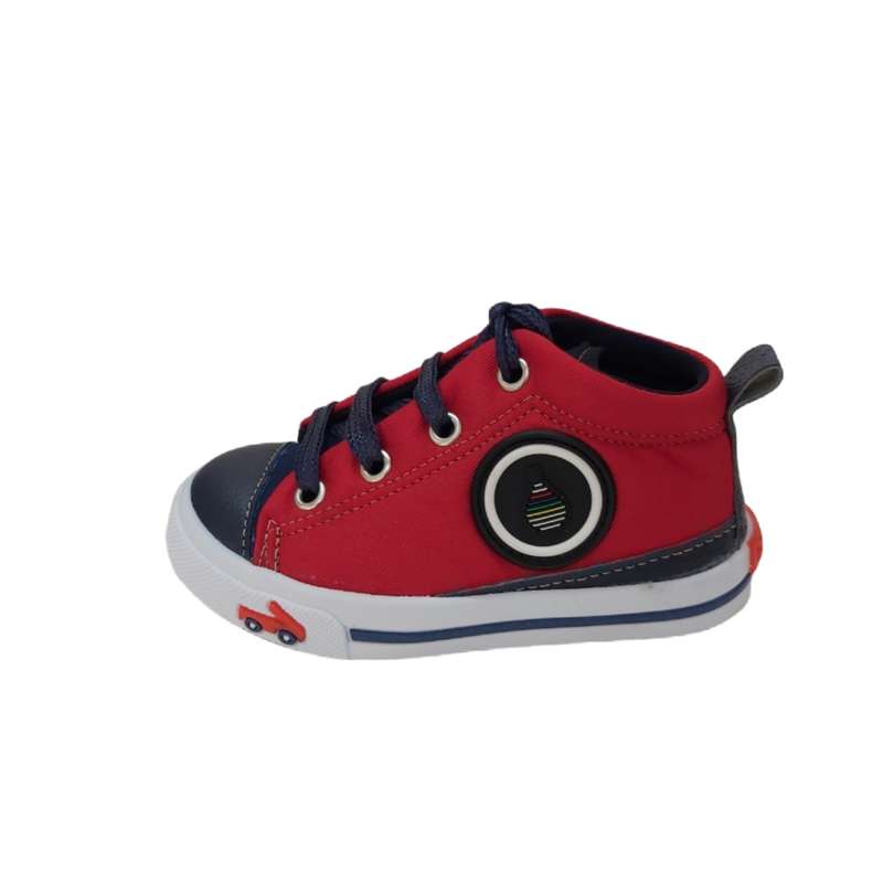 کفش راحتی پسرانه مدل ساقدار رنگ قرمز