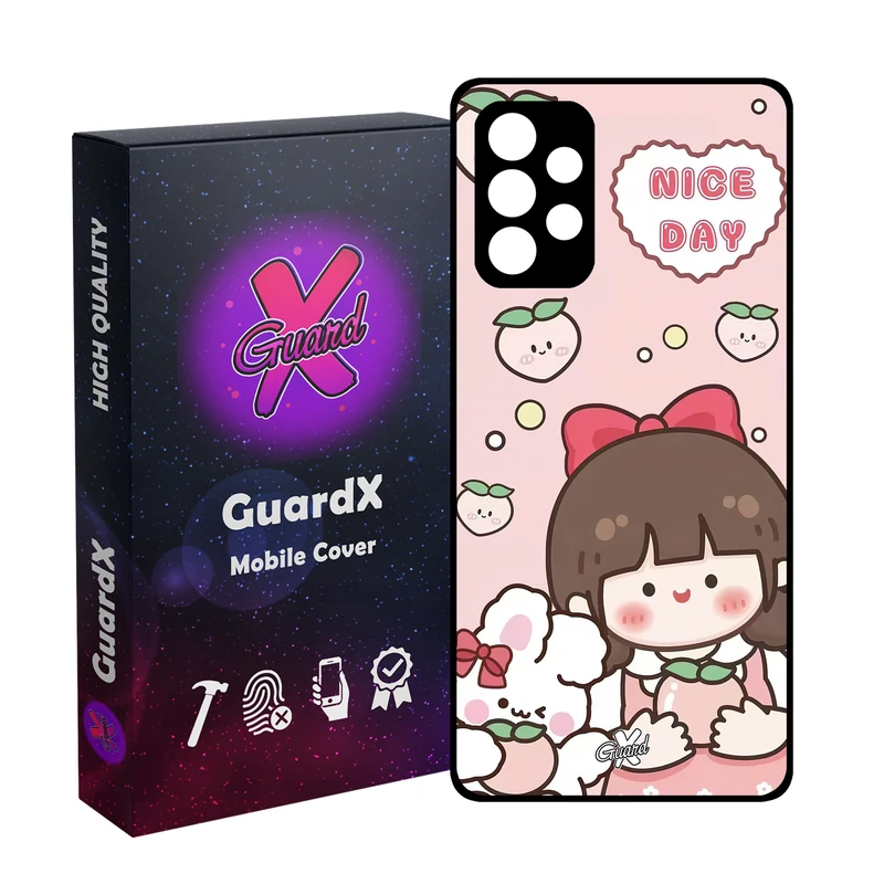 کاور گارد ایکس طرح دختر مدل Glass10522 مناسب برای گوشی موبایل سامسونگ Galaxy A53