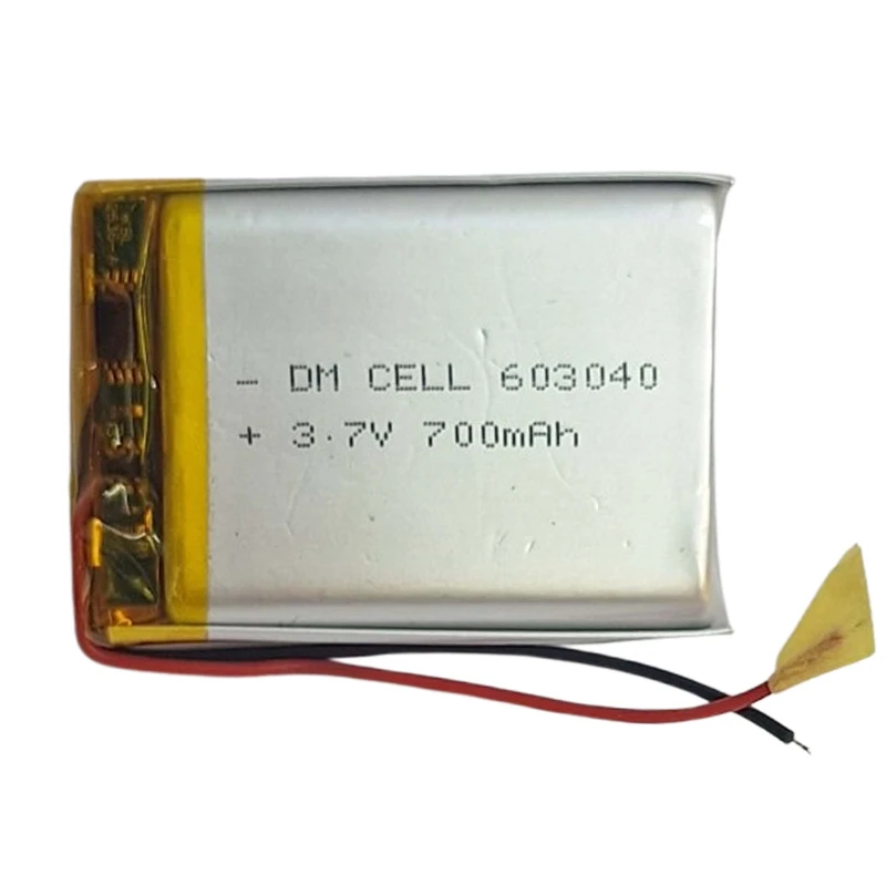 باتری لیتیومی دی ام سل مدل DM-603040 ظرفیت 700 میلی آمپر ساعت