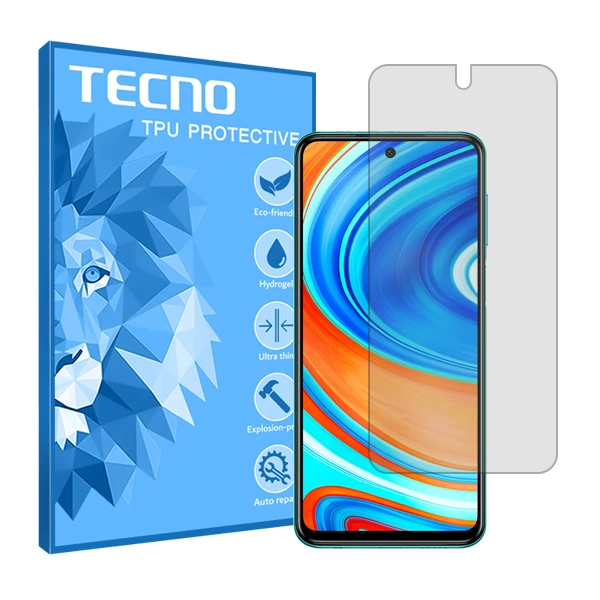 محافظ صفحه نمایش شفاف تکنو مدل Hygel مناسب برای گوشی موبایل شیائومی Redmi Note 9 Pro
