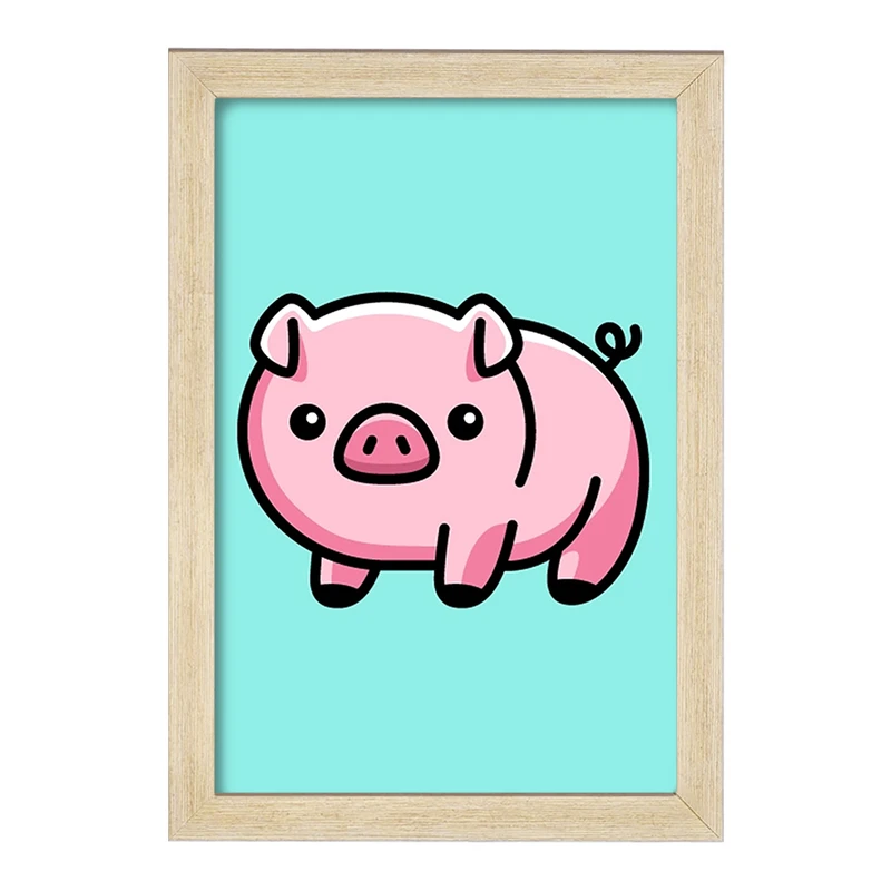 تابلو خندالو مدل حیوانات بامزه خوک کد 28167