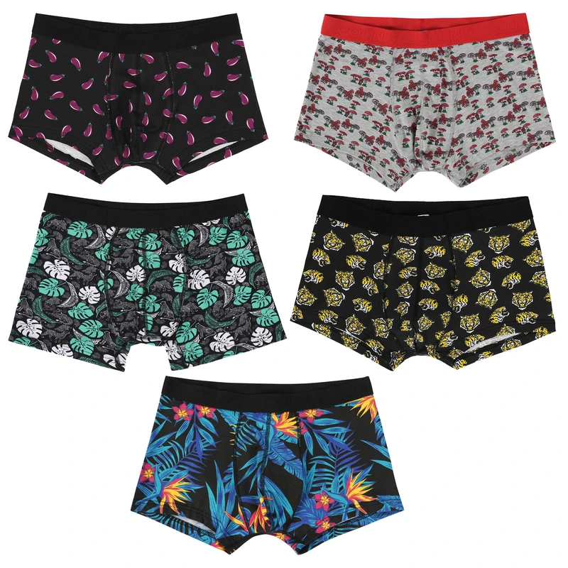 شورت باکسر مردانه کالینز مدل CLP102PIC مجموعه 5 عددی