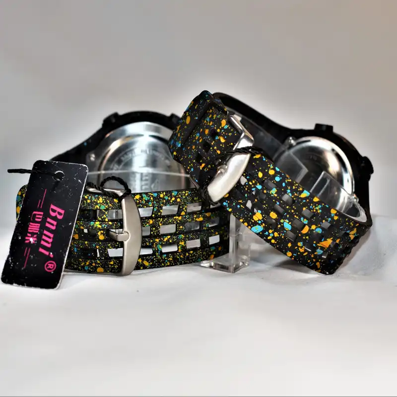 ست ساعت مچی دیجیتال زنانه و مردانه مدل bnmi-zrd