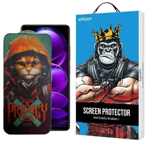 Epicoy Privacy Hoodie Cat Glass Screen Protector For Xiaomi Redmi Note 12 Explorer / Note 12 Discovery / Note 12 Pro Speed / Note 12R Pro / Note 12 Turbo 