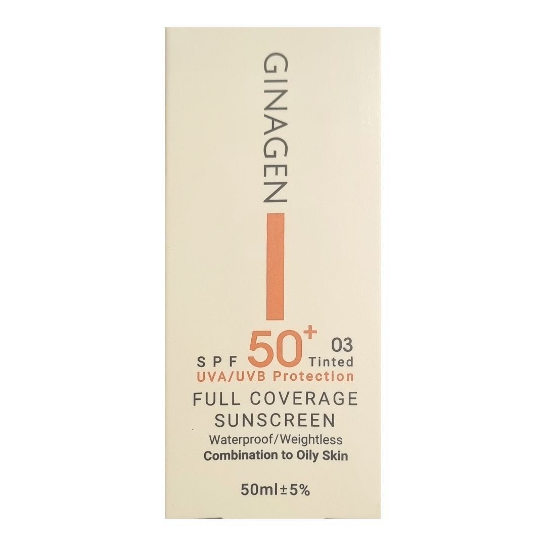 کرم ضد آفتاب رنگی ژیناژن SPF 50 مدل 03 ‌مناسب پوست‌های چرب حجم 50 میلی‌لیتر -  - 3