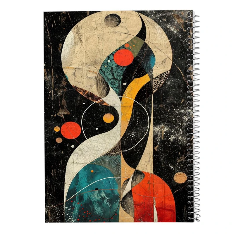 دفتر شطرنجی 50 برگ مدوپد طرح اشکال فانتزی کد DF16262