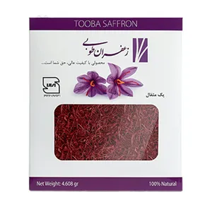 زعفران درجه یک پاکتی طوبی  -4.608 گرم