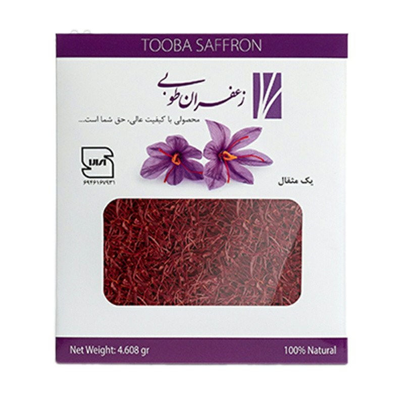 زعفران درجه یک پاکتی طوبی  -4.608 گرم