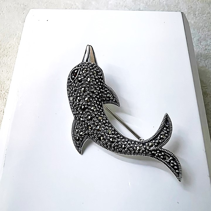 گل سینه نقره زنانه کد glsr-2452