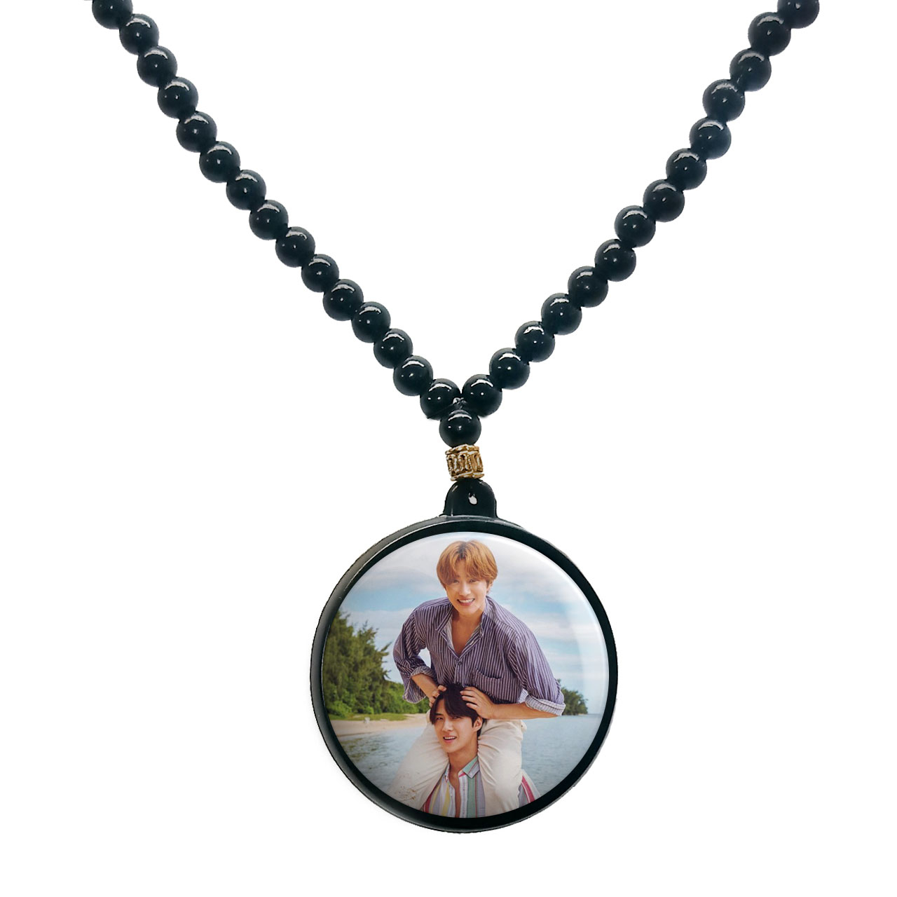 گردنبند پرمانه طرح exo کد pmd.14198 مدل دو طرفه