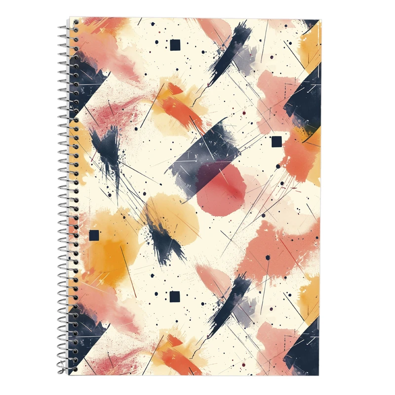 دفتر زبان 50 برگ مدوپد مدل دو خط طرح فانتزی کد DF13748