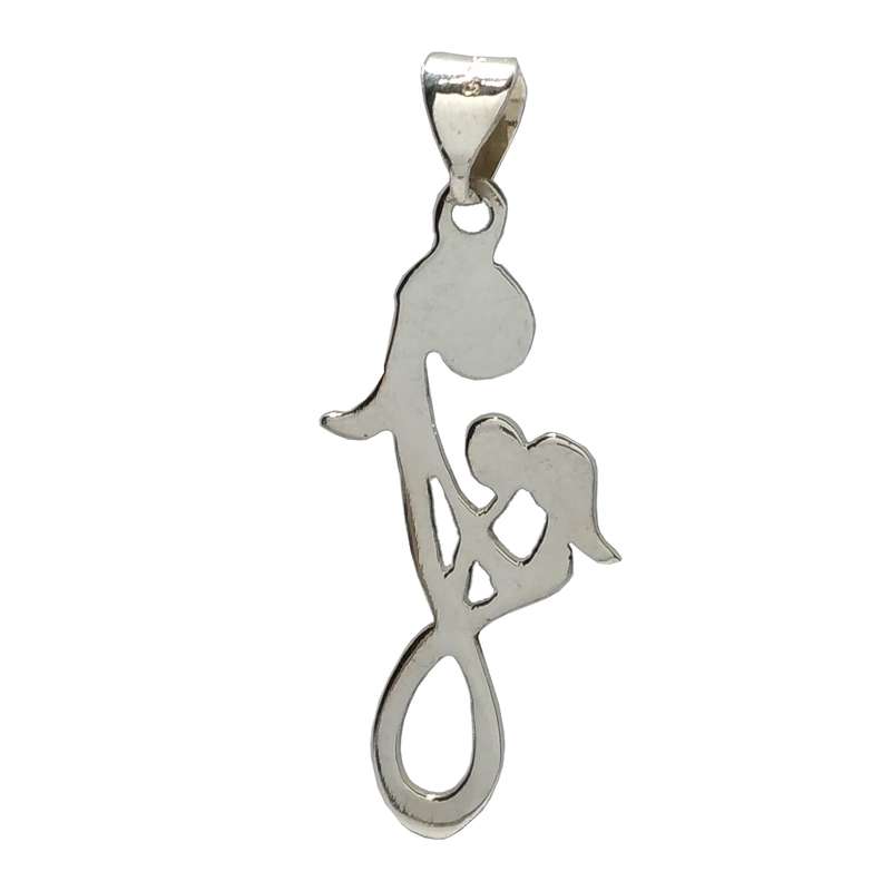 آویز گردنبند نقره زنانه مدل نت موسیقی مادر دست ساز آویز گردنبند نقره زنانه مدل نت موسیقی مادر دست ساز