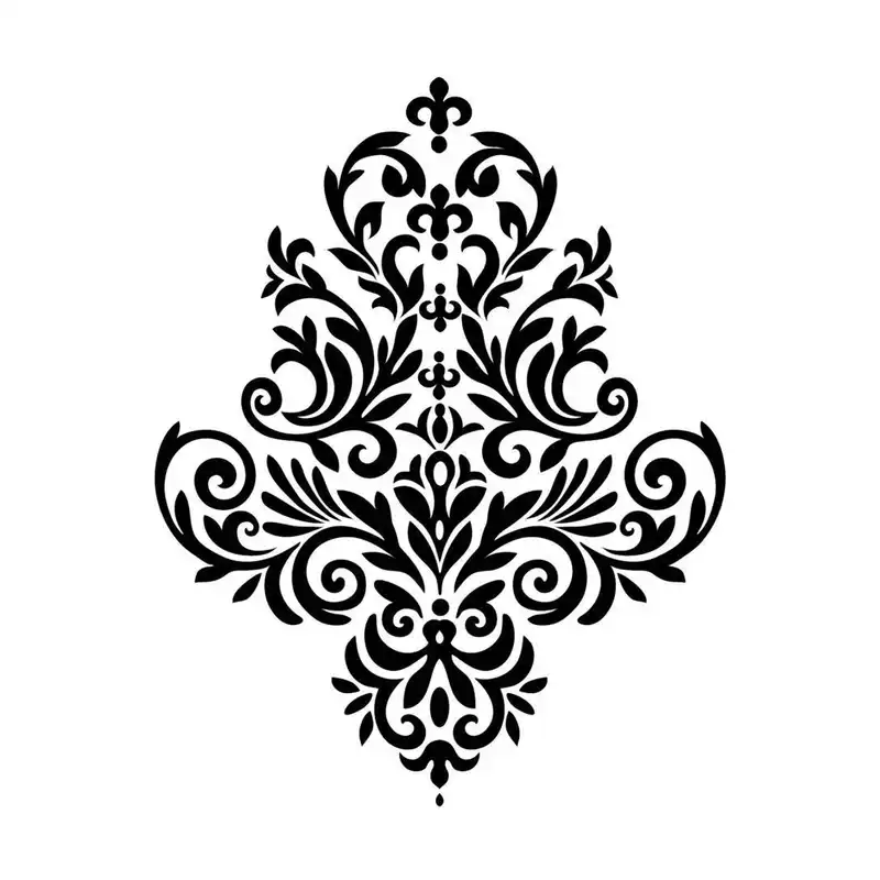 شابلون باتیس آرت طرح تذهیب کد 50-254