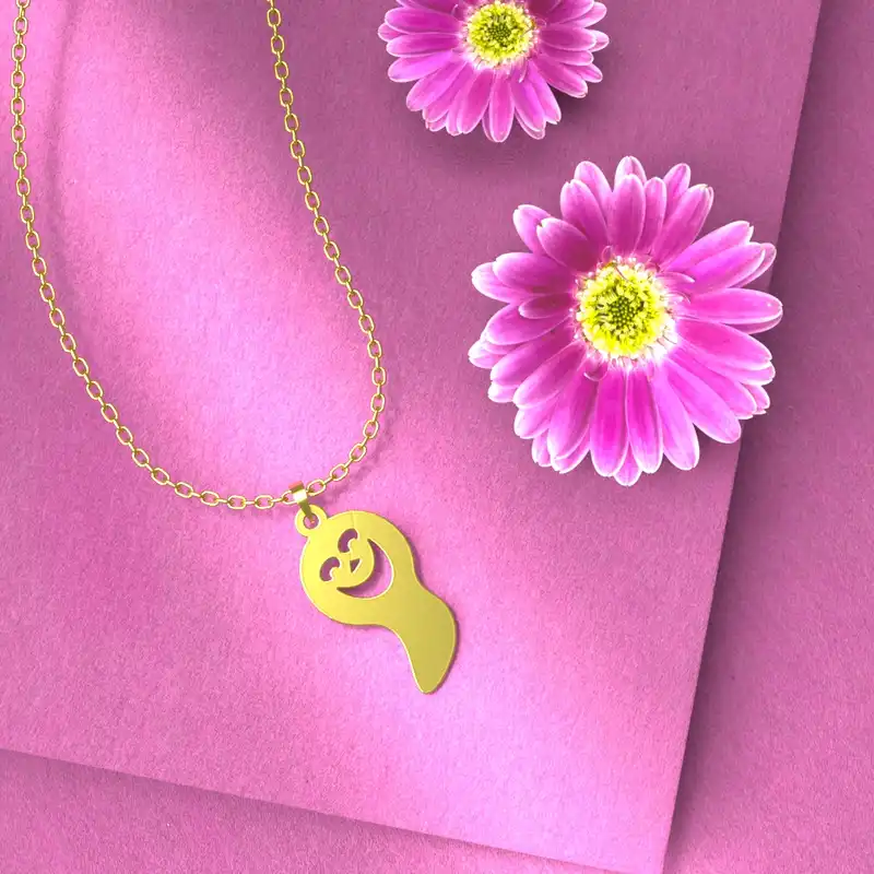 گردنبند طلا 18 عیار زنانه مدوپد مدل هالووین کد G3-1-1243