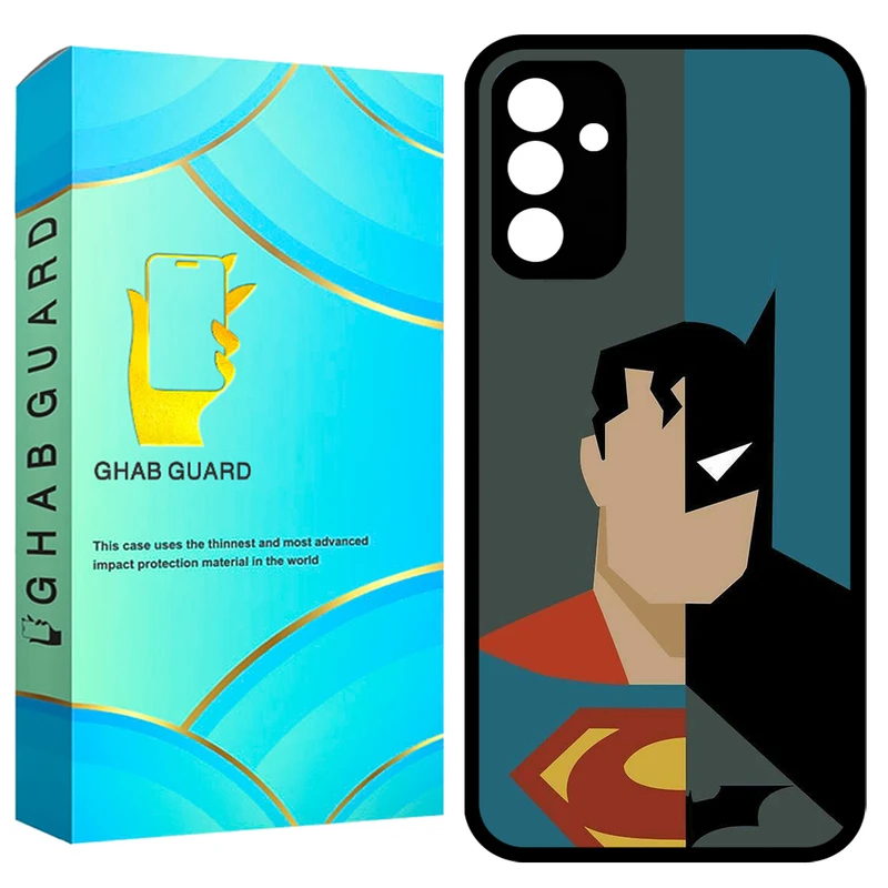 کاور قاب گارد طرح بتمن و سوپر من مدل GCHPA34 مناسب برای گوشی موبایل سامسونگ Galaxy A34 5G  