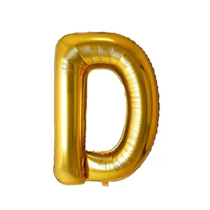 بادکنک فویلی طرح حروف انگلیسی مدل D