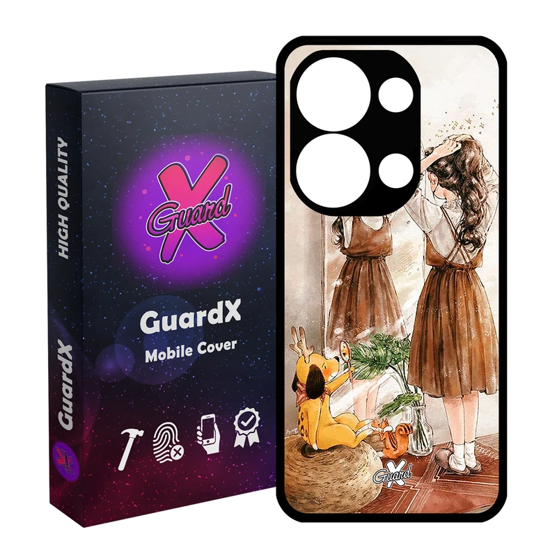 کاور گارد ایکس طرح Girl مناسب برای گوشی موبایل شیائومی Redmi Note 13 Pro 4G / Poco M6 Pro 4G