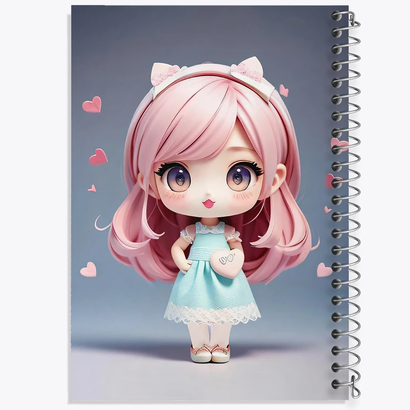 دفتر نت موسیقی 50 برگ خندالو مدل دخترانه (Girlish) کد 36863