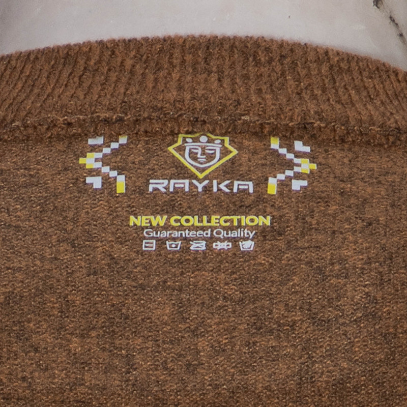 پلیور مردانه رایکا مدل 2291 رنگ خردلی