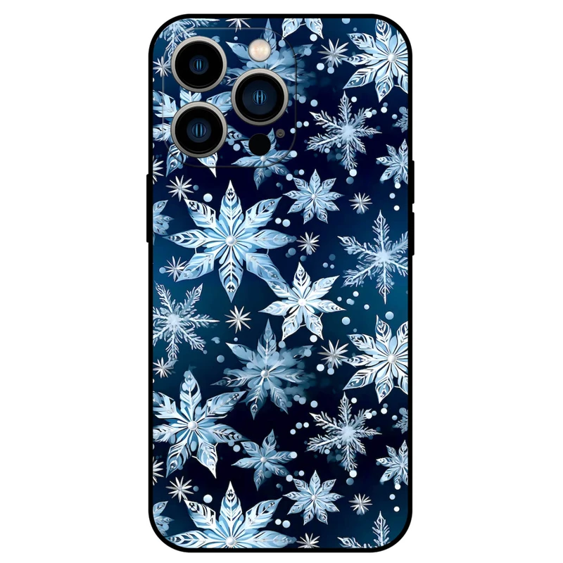 کاور مگافون طرح برف مدل 2824 مناسب برای گوشی موبایل اپل iPhone 14 Pro Max  