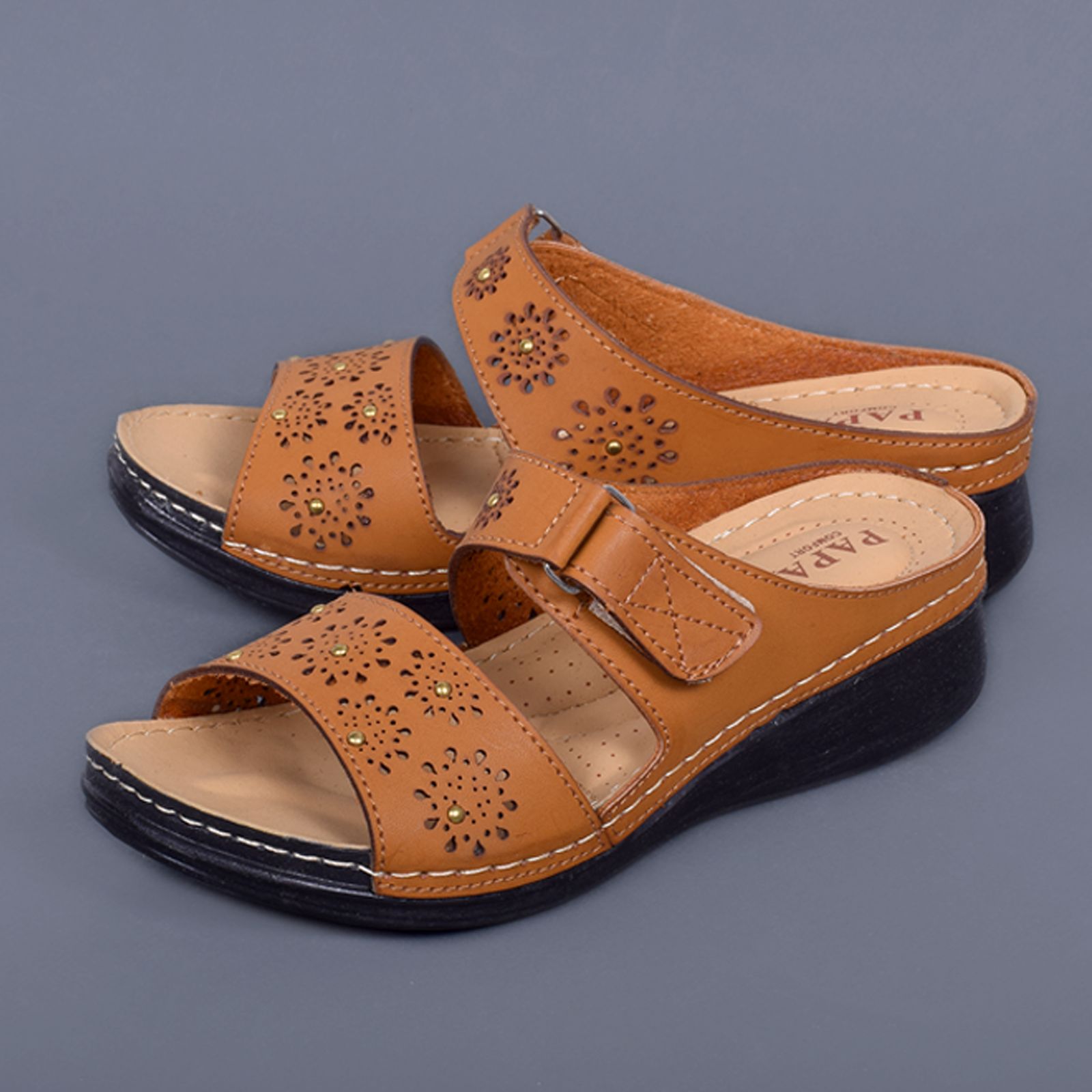 دمپایی زنانه پاپا کد 7450 - - 7