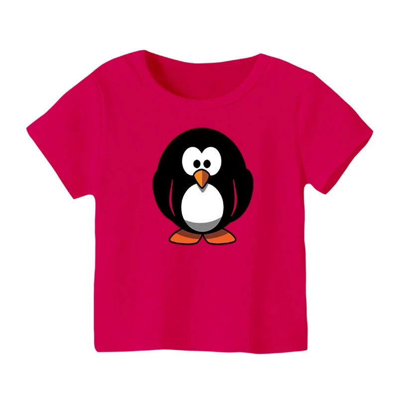 تی شرت آستین کوتاه بچگانه مدل پنگوئن کد ۷