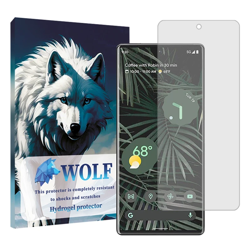 محافظ صفحه نمایش شفاف ولف کد 01 مناسب برای گوشی موبایل گوگل Pixel 6 Pro