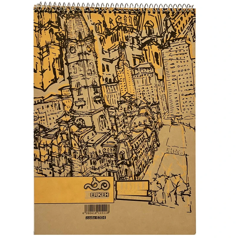 دفتر طراحی 60 برگ برکه سایز A4 کد 6304