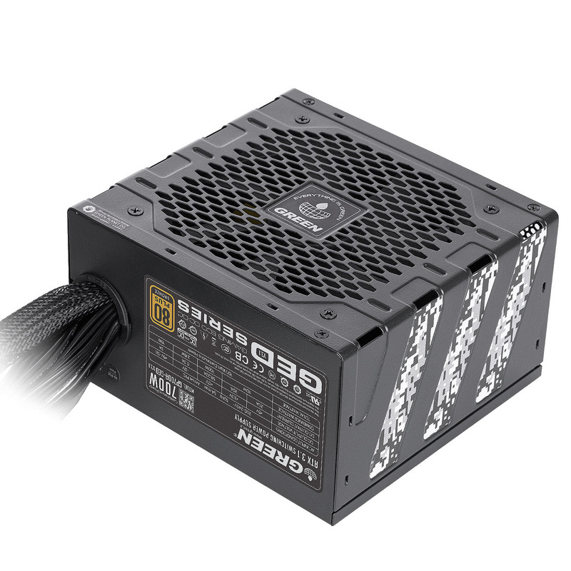 منبع تغذیه کامپیوتر 700W وات گرین مدل GP700A-GED V3.1 (ATX 3.1)