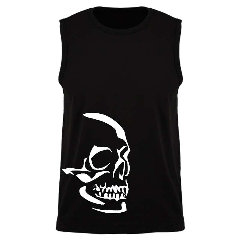 تاپ مردانه مدل اسکلت کد DH51 رنگ مشکی