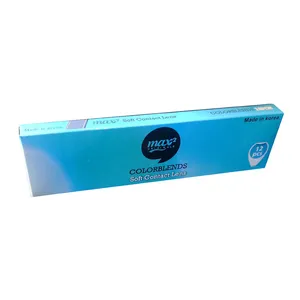لنز چشم مکس تو مدل Soft رنگ آبی یخی بسته 12 عددی