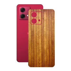 Remax cover sticker Leth model wood design suitable for Motorola Moto G84 mobile phone