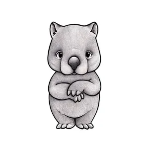استیکر دیواری کودک مدل wombat