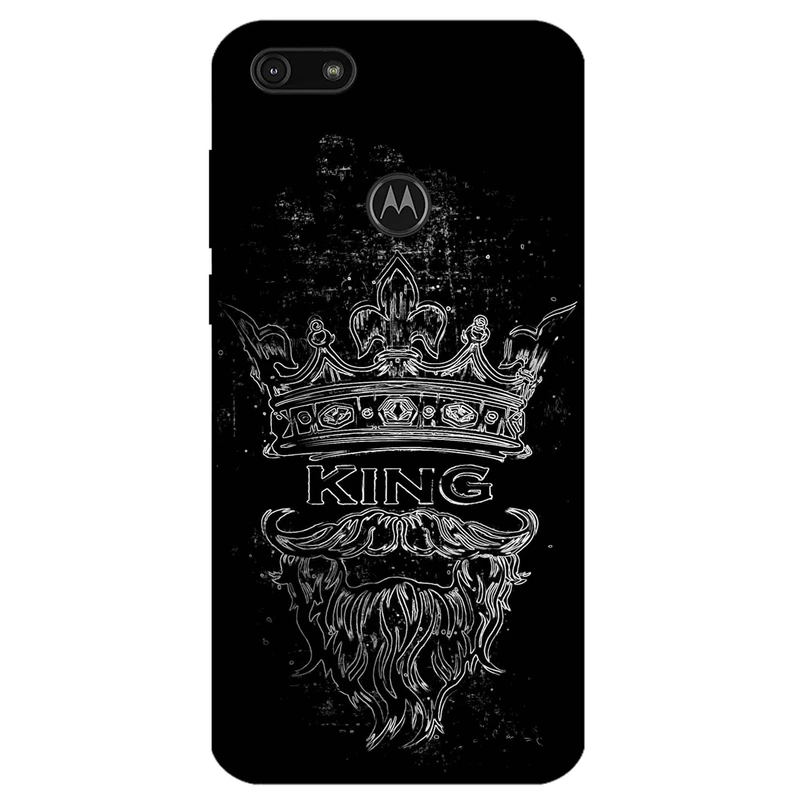 کاور مگافون طرح پادشاه مدل 1896 مناسب برای گوشی موبایل موتورولا Moto E6 Play