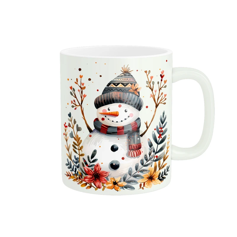 ماگ پادآفرین مدل کریسمس طرح آدم برفی کد PM1311