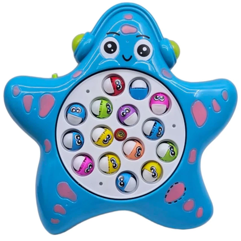 اسباب بازی ناب سل مدل ماهیگیری موزیکال چراغدار طرح ستاره بامزه کد FISHING GAME INCLUDE 15 FISHES WITH MUSIC &LIGHTUP 